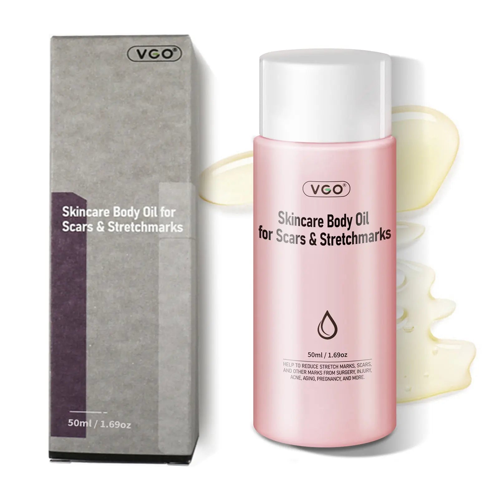 VGO Skincare Body Oil for Scars & Stretchmarks VGObeauty