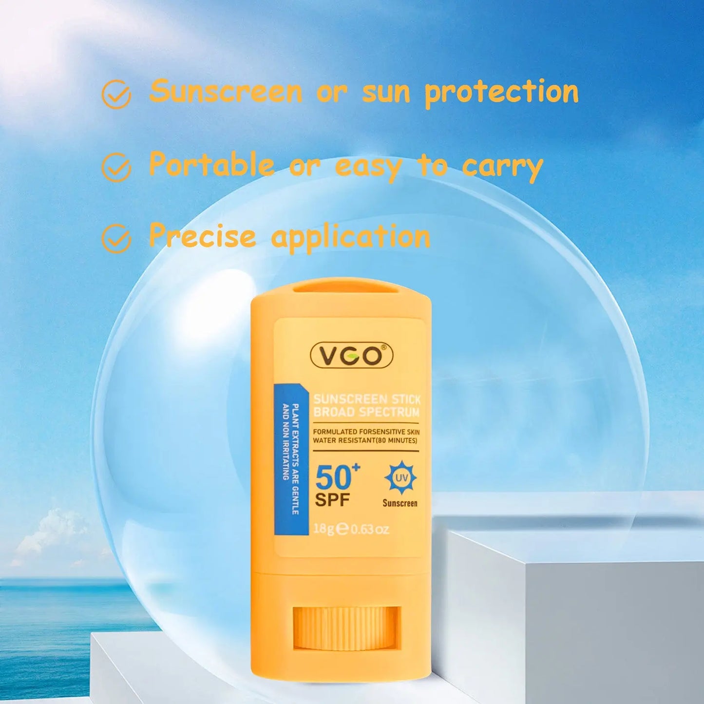 VGO SUNSCREEN STICK BROAD SPECTRUM SPF 50+ VGObeauty