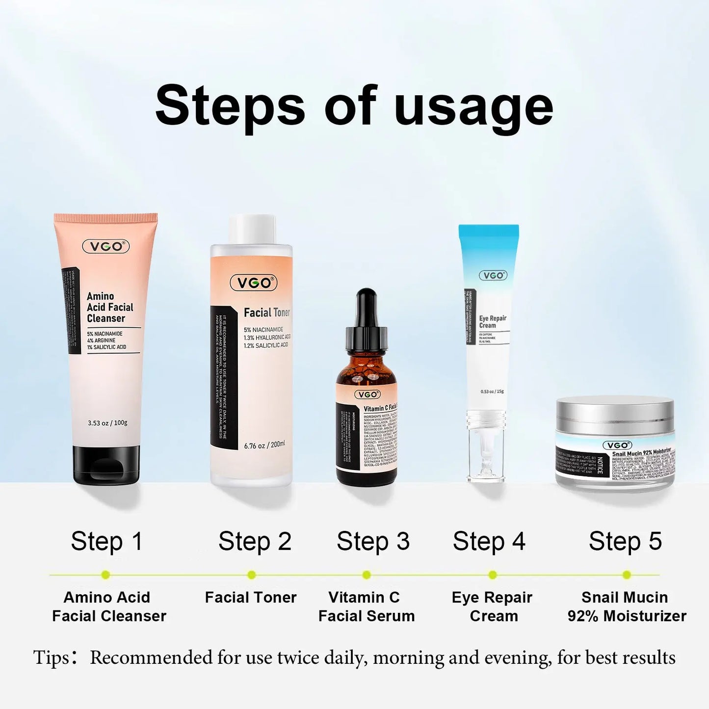 VGO  Freckle removal and anti-aging repair kit VGObeauty